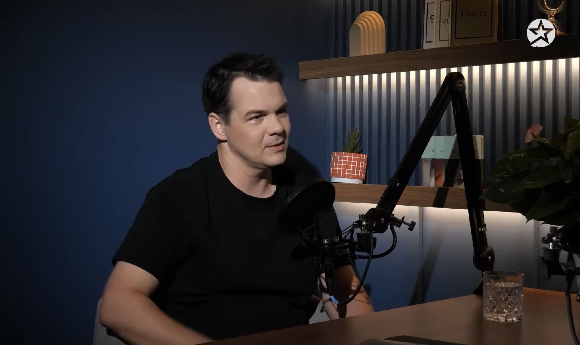 Antoni Sojka podczas rozmowy 