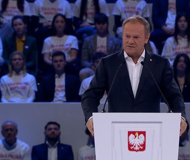 Tusk porównuje zdjęcia Trzaskowskiego i Nawrockiego. Wpadka z imieniem