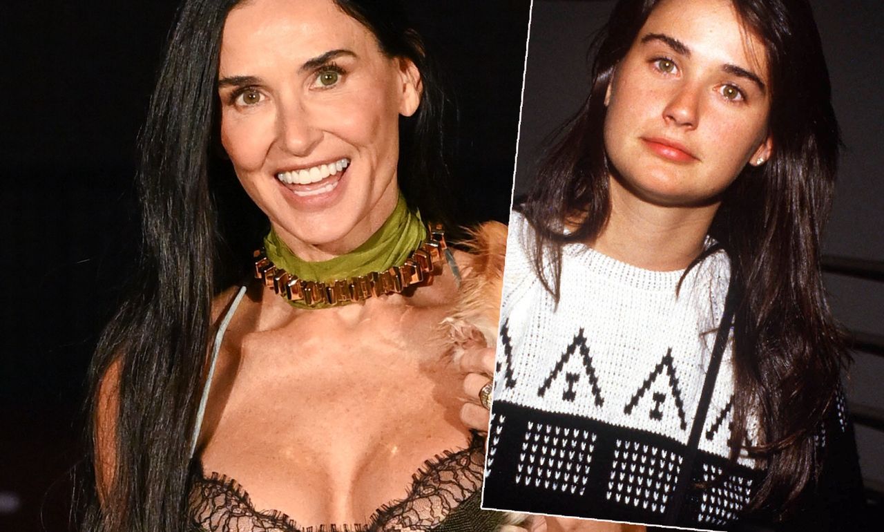 Demi Moore ma 61 lat. Wygląda lepiej niż jako 25-latka. Co stało się z jej twarzą?