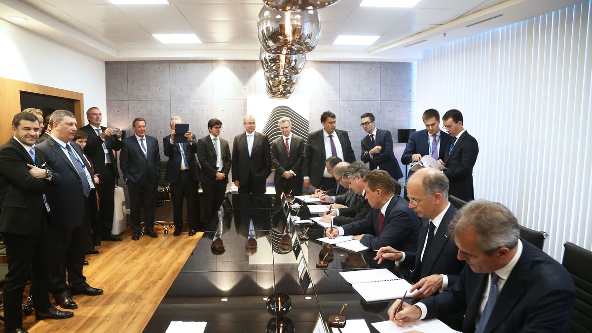 Podpisanie umowy w sprawie budowy Nord Stream 2