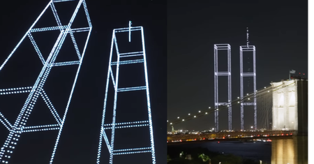 Nowy Jork upamiętnił ofiary 11 września. Drony odtworzyły Twin Towers
