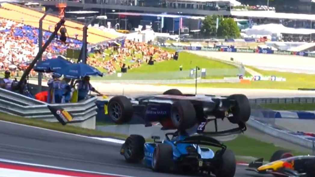 Twitter / Formula 2 / Wypadek podczas GP Austrii