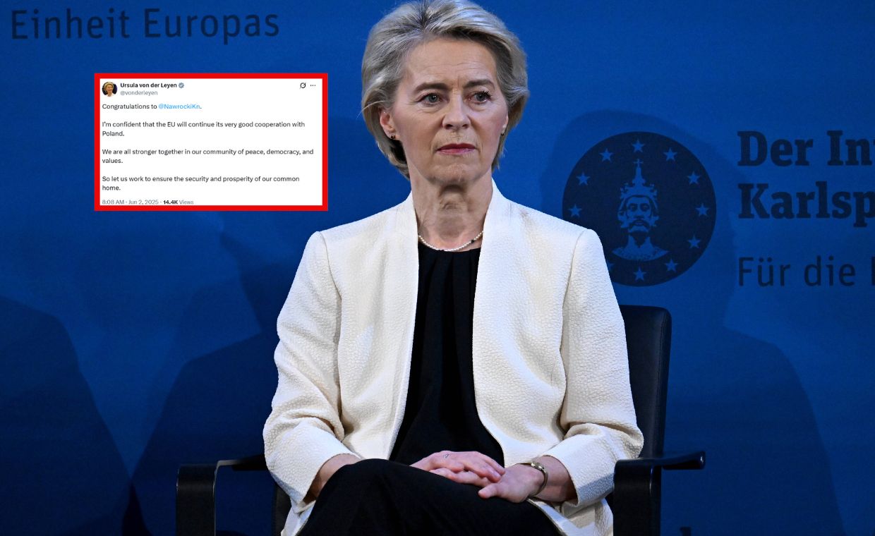 Szefowa KE gratuluje Nawrockiemu. Zamieściła wpis