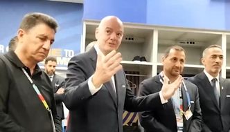 Infantino pojawił się w szatni Iranu