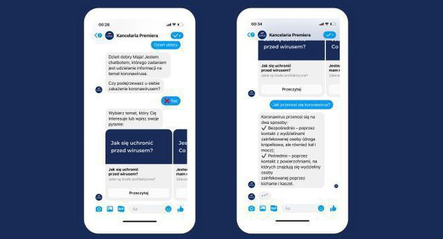 Kancelaria Premiera uruchamia chatbota. Odpowiada na pytania dotyczące koronawirusa