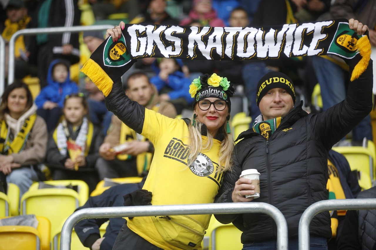 GKS Katowice remisuje z Lechem Poznań! Zespół zafundował kibicom wielkie emocje. Tak świętowali ostatni mecz sezonu - zdjęcia fanów