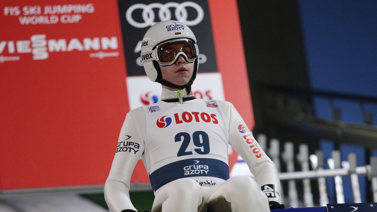 Na zdjęciu Aleksander Zniszczoł, reprezentant polskiej kadry B w skokach narciarskich