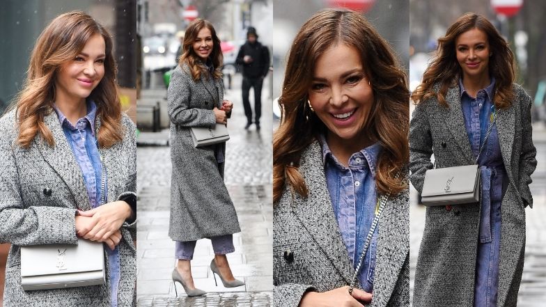 Anna Wendzikowska pozdrawia paparazzi promiennym uśmiechem