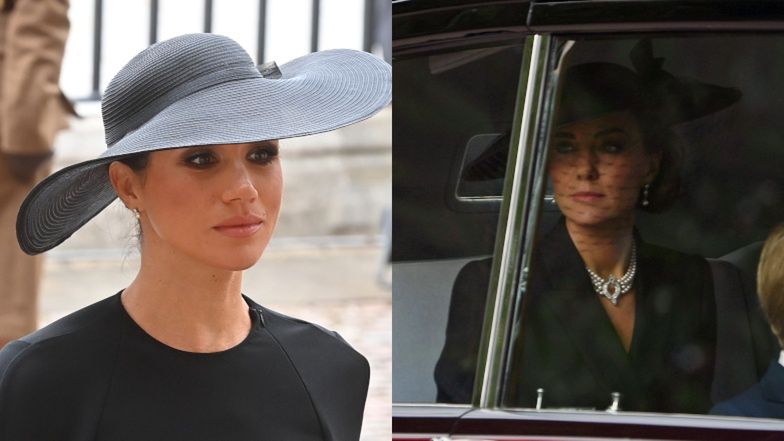 Dlaczego Kate Middleton i Meghan Markle NIE WZIĘŁY UDZIAŁU w pochodzie za trumną królowej Elżbiety? Tradycja przewiduje tylko jeden wyjątek...