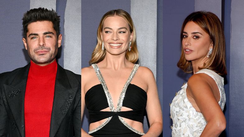 Gwiazdy brylują na gali honorowych Oscarów: odmieniony Zac Efron, elegancka Margot Robbie, Penélope Cruz w bieli (ZDJĘCIA)