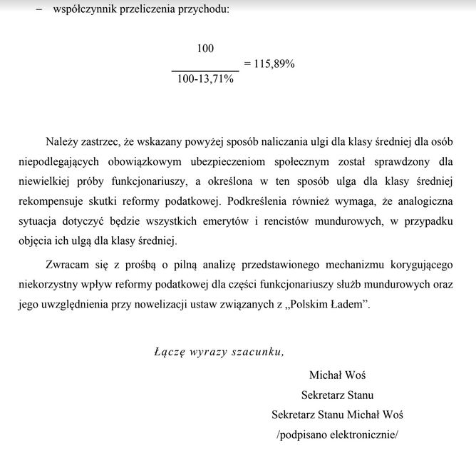 List (Fot. WP/Ministerstwo Finansów)