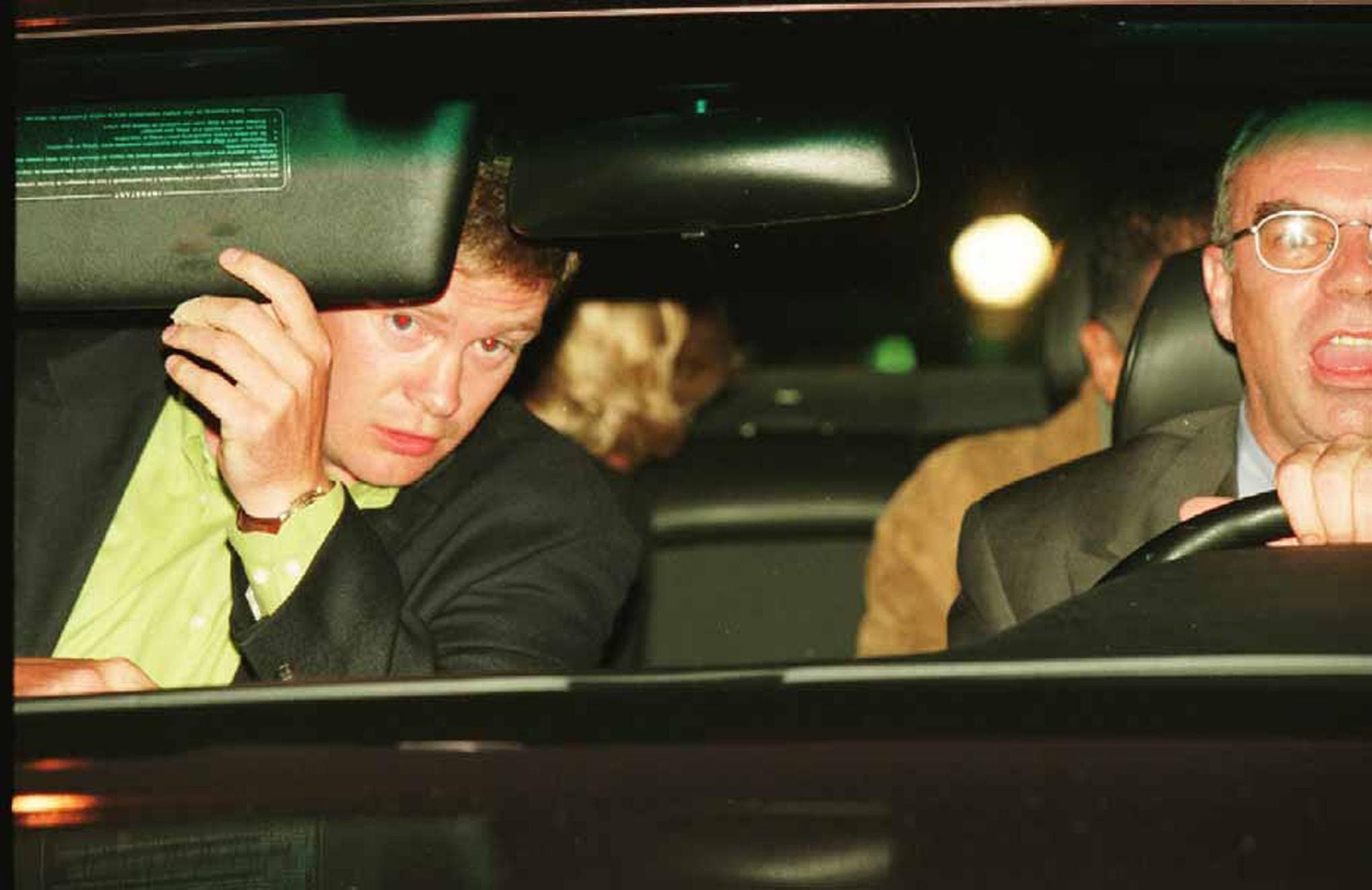 Trevor Rees-Jones i Henri Paul chwilę przed wypadkiem