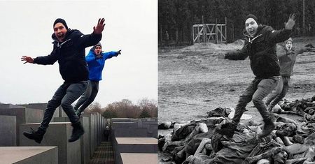 "Yolocaust": selfie przy Pomniku Pomordowanych Żydów Europy... (ZDJĘCIA)