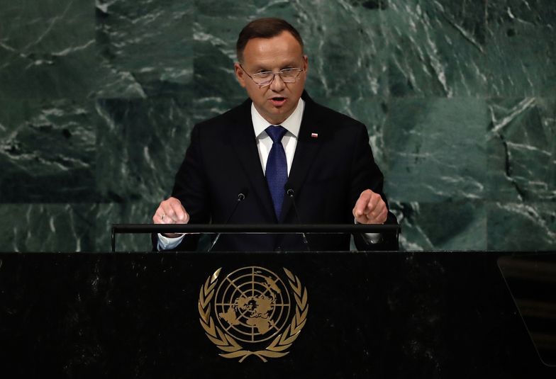 Prezydent Duda w ONZ: Rosja musi zapłacić reparacje Ukrainie