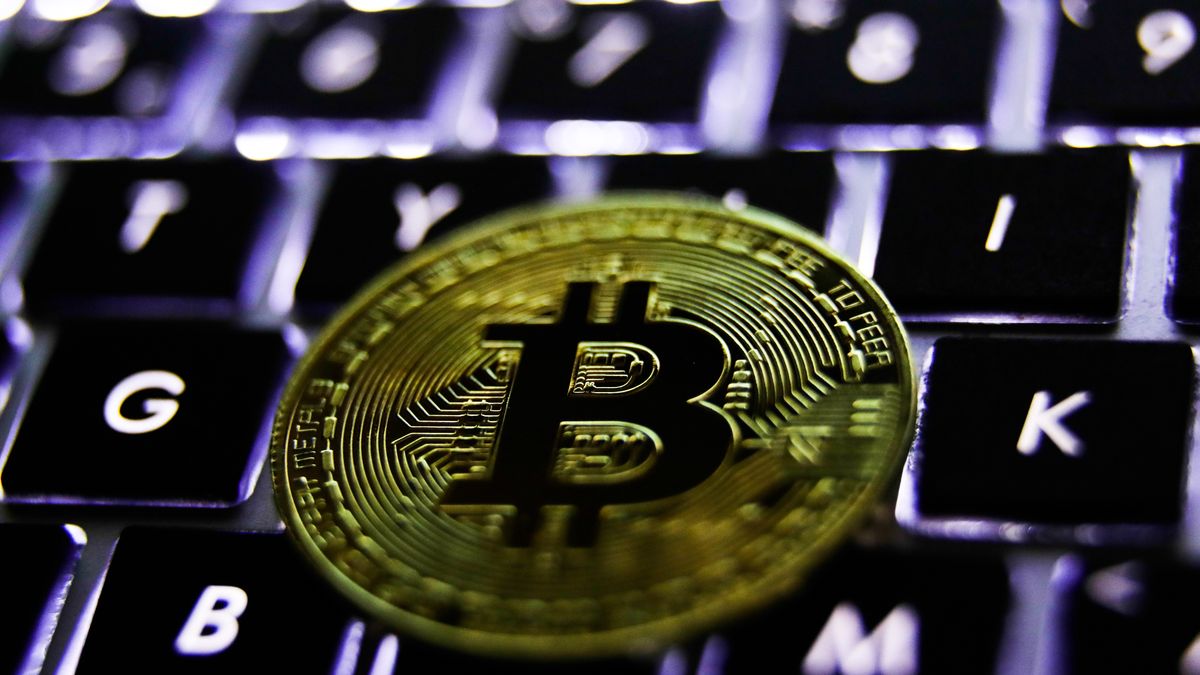 Representation of the Bitcoin cryptocurrency is seen in this illustration photo taken in Poland on June 17, 2020 (Photo Illustration by Jakub Porzycki/NurPhoto via Getty Images)