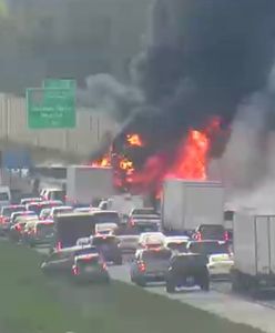 Koszmar na autostradzie w USA. To cud, że pasażerowie samolotu przeżyli