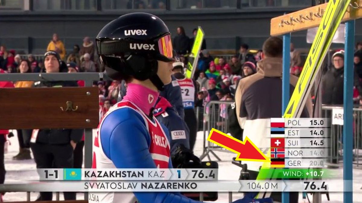 Twitter / Eurosport / Błąd systemu sprawił, że Swiatosław Nazarienko 'otrzymał' najwyższą możliwą notę od niemieckiego sędziego