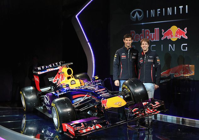 Mark Webber podczas swojej ostatniej prezentacji bolidu Red Bulla