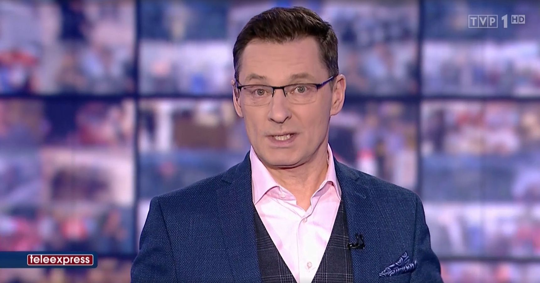 Krzysztof Ziemiec jest prowadzącym "Teleekspresu".