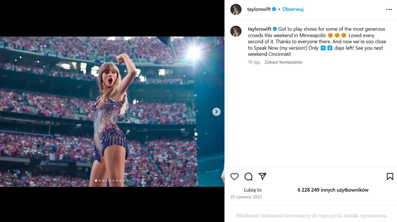 Taylor Swift zachwyca szczupłą sylwetką