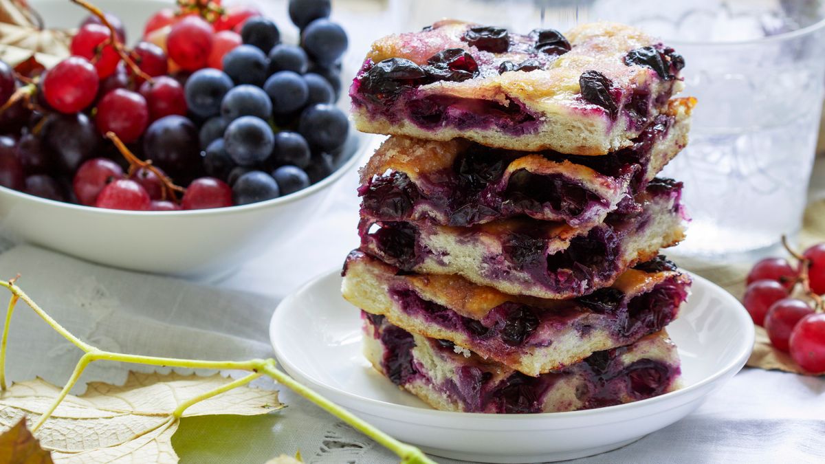 Z winogron ogrodowych zrobisz pyszny włoski placek