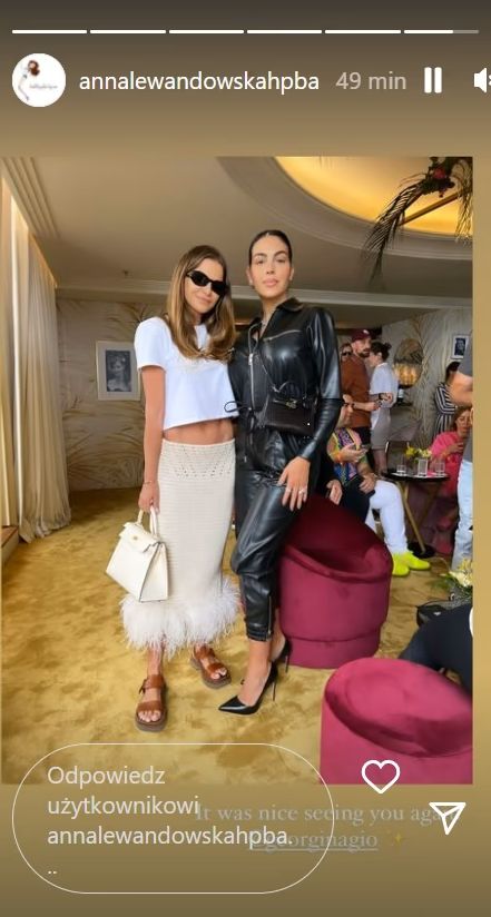 Anna Lewandowska i Georgina Rodriguez w Cannes