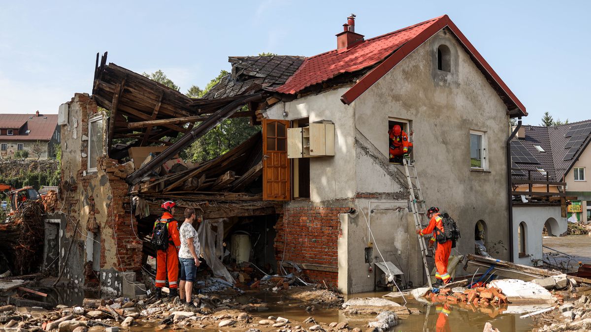 Zniszczone przez powódź Stronie Śląskie