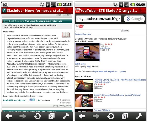 Opera Mobile dla Androida udostępniona! 1
