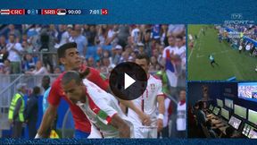 Mundial 2018. Serbia - Kostaryka. Prijović uderzył rywala w twarz. Sędzia skorzystał z VAR (TVP Sport)