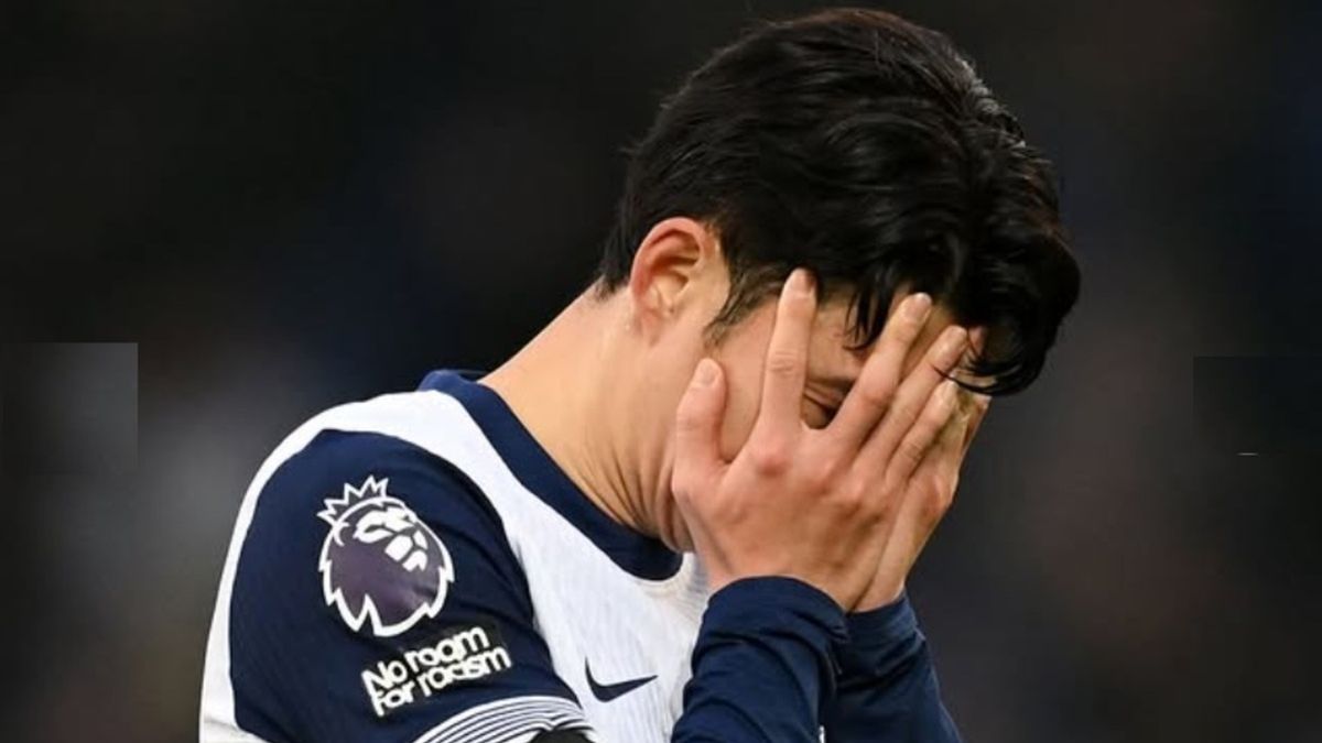 Piłkarz Tottenhamu Hotspur smutny w czasie meczu