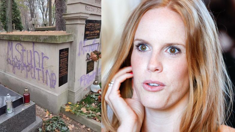 Katarzyna Stuhr pomaga migrantom na granicy i odpowiada wandalom, którzy zniszczyli jej grób rodzinny