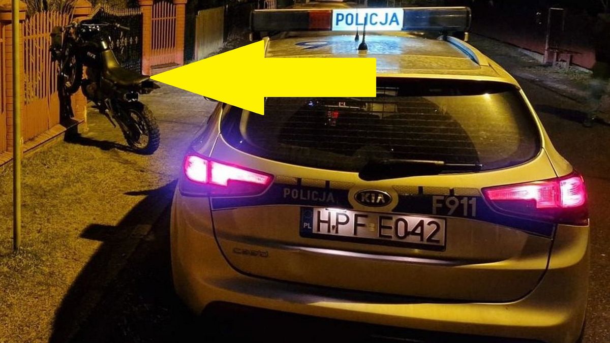 Motocykl wbił się w płot