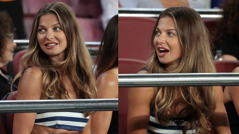 Anna Lewandowska kibicuje Robertowi na trybunach w dniu swoich 34. urodzin