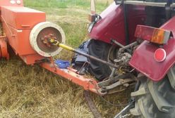 Nie żyje 29-latek przygnieciony prasą do słomy