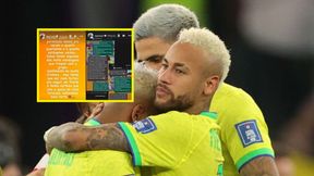 Neymar upublicznił rozmowy z piłkarzami kadry. "Bez ich zgody"