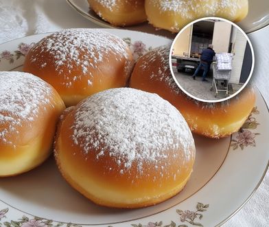 Przyjechał po pączki ciężarówką. Filmik spod Biedronki podbija internet