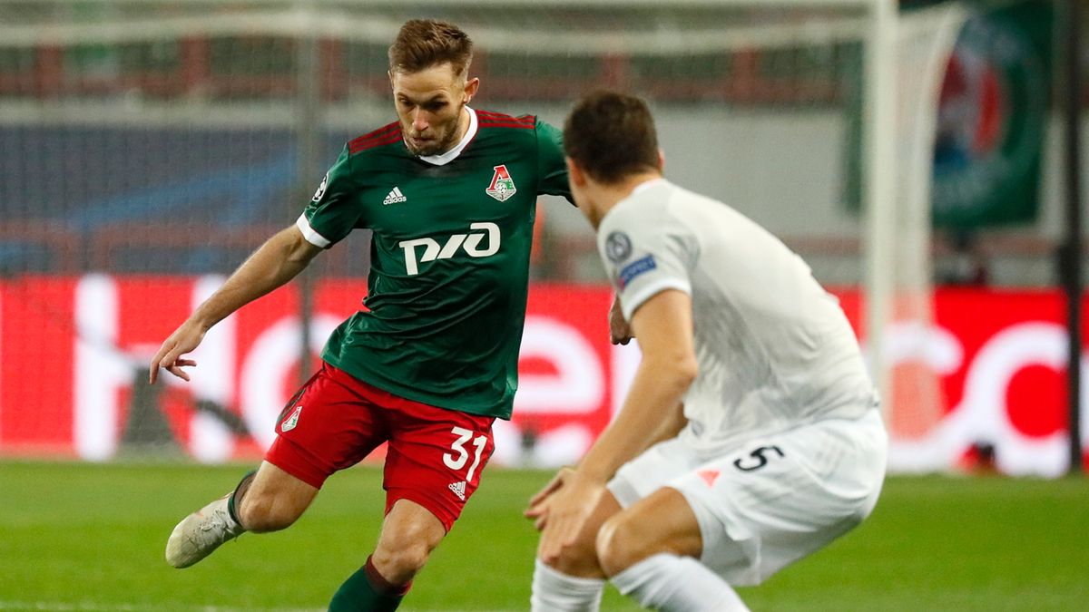 PAP/EPA / Maxim Shemetov / POOL / Na zdjęciu: Maciej Rybus (Lokomotiv)