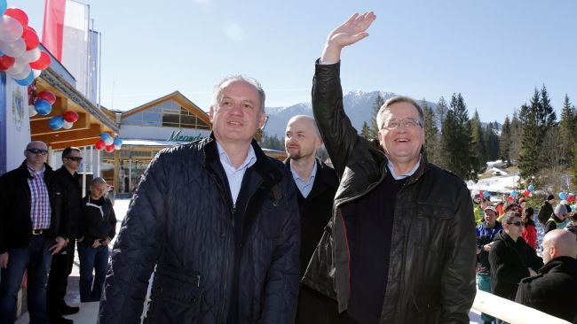 Andrej Kiska, Bronisław Komorowski