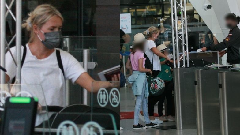 Ciężarna Olga Frycz wyprawia się do Chorwacji z gdańskiego lotniska