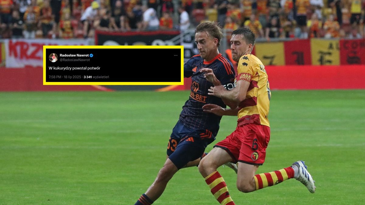 PAP / Artur Reszko / Na zdjęciu: piłkarze podczas meczu Jagiellonia Białystok - Bruk-Bet Termalica Nieciecza