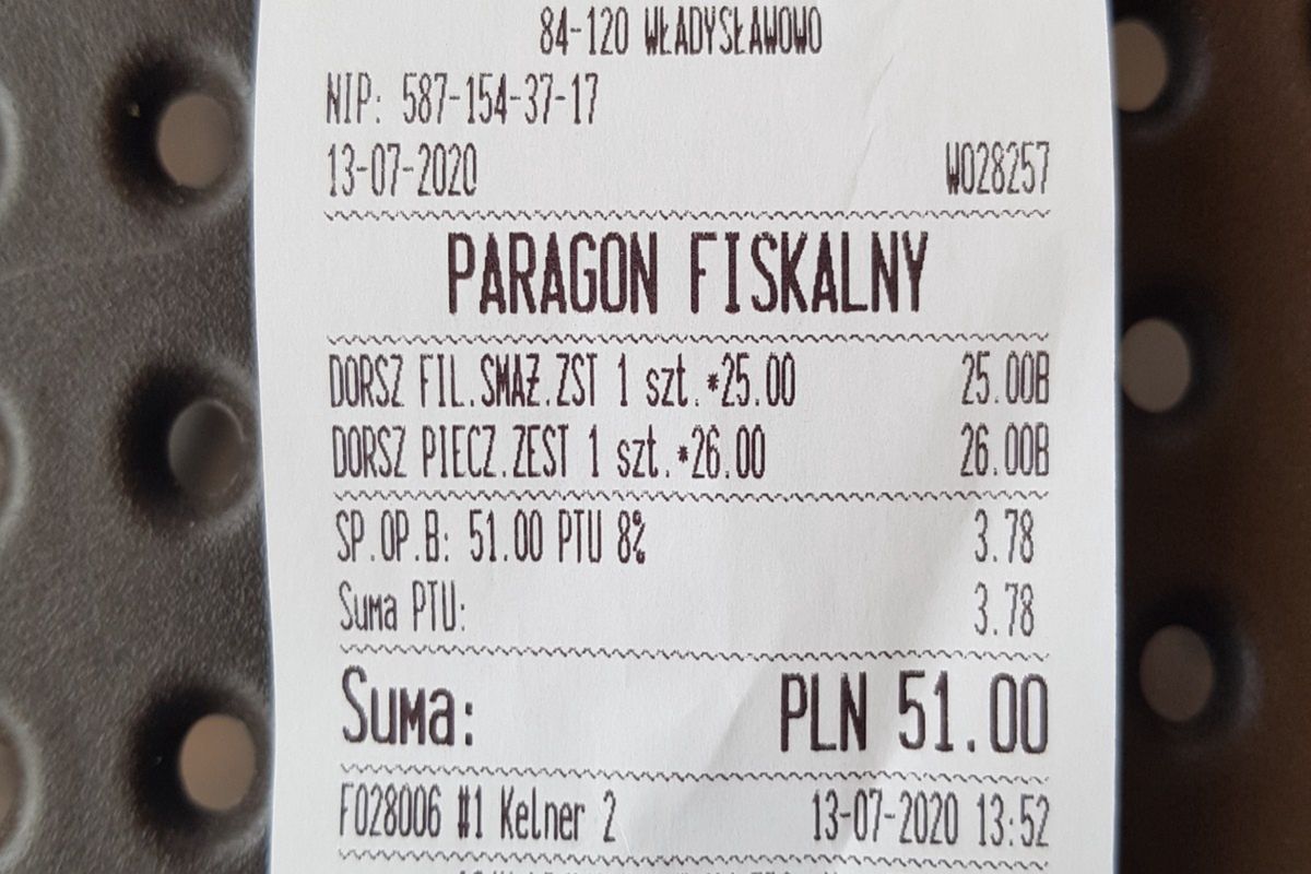 Paragon z Władysławowa od czytelnika. Tak Polacy dają się naciągać na wakacjach