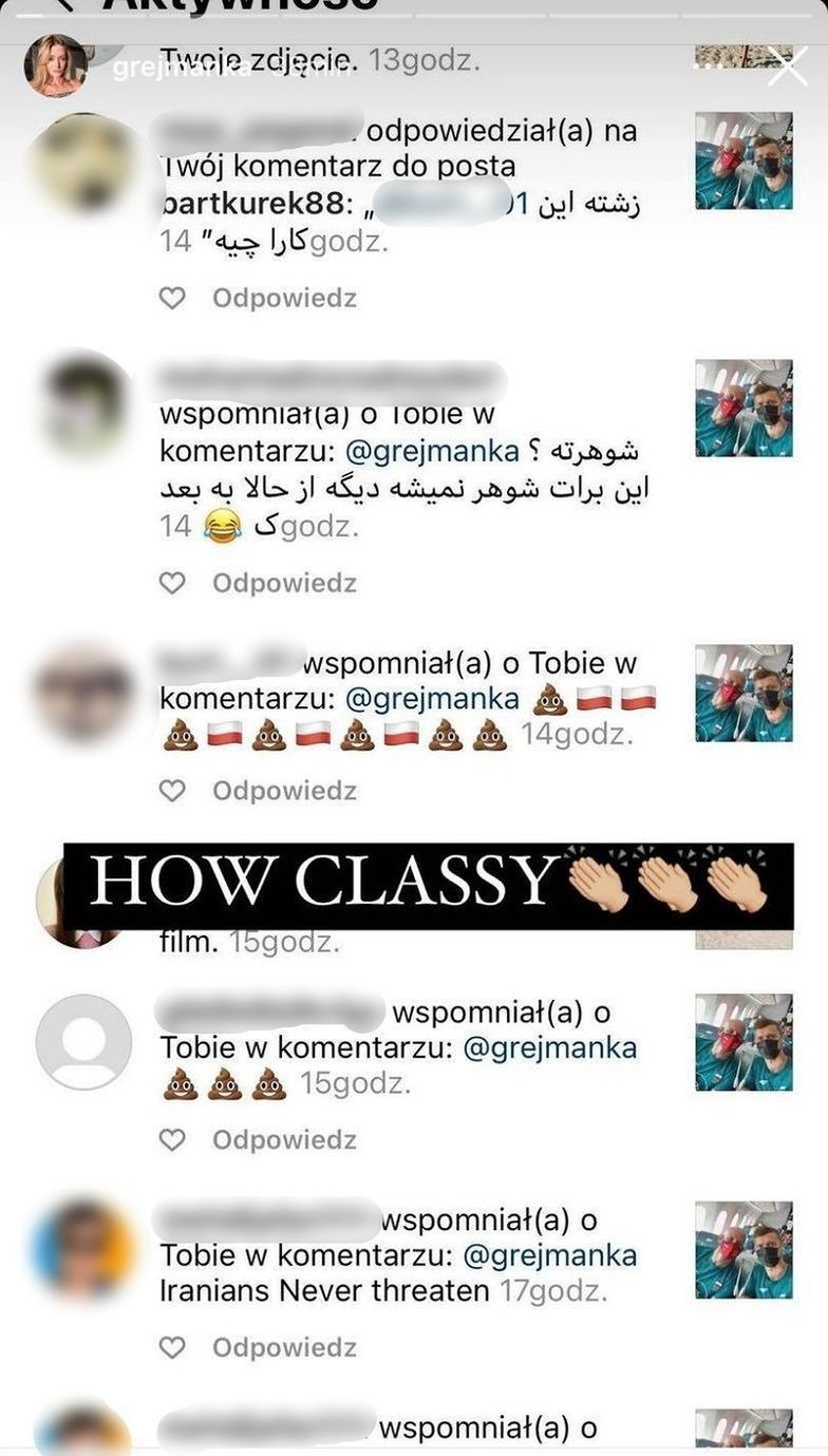 Anna Kurek komentuje atak irańskich hejterów: "Takie CHORE AKCJE mogą mnie kapkę wyprowadzić z równowagi"