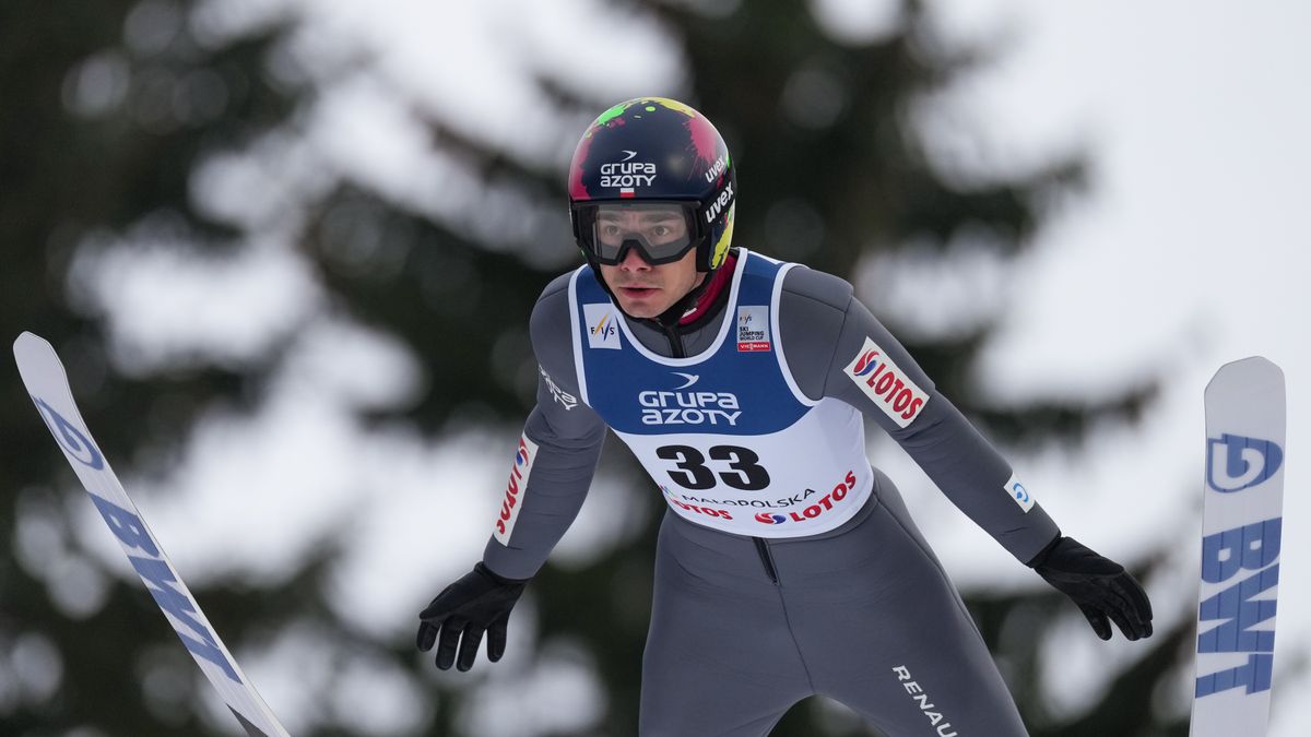 Jakub Wolny (POL) during the individual competition for FIS Ski Jumping World Cup In Zakopane, Poland, on January 17, 2022. (Photo by Foto Olimpik/NurPhoto via Getty Images)