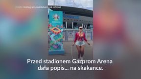 #dziejesiewsporcie: Polska Miss Euro z odkrytym dekoltem na skakance. Fani zachwyceni nagraniem