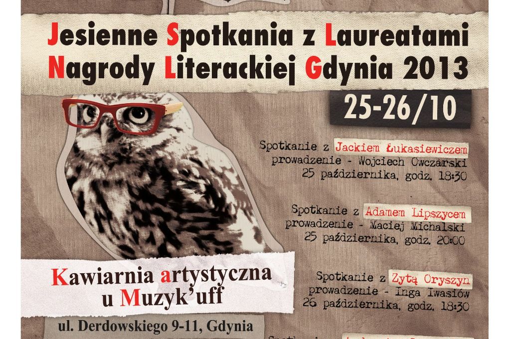 Jesienne Spotkania z Laureatami Nagrody Literackiej Gdynia 2013