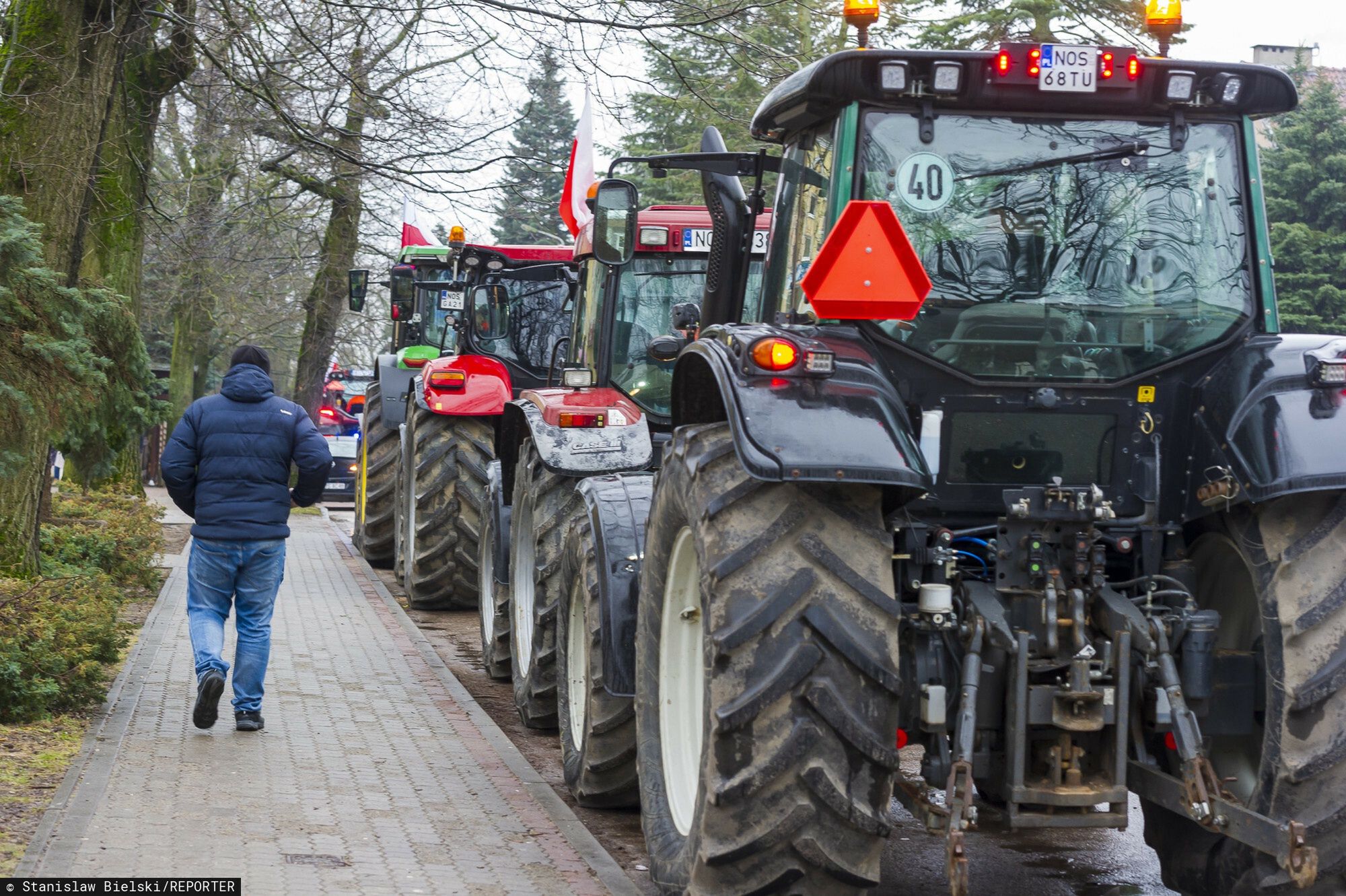 Protest rolników w Morągu
