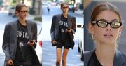 Kaia Gerber masakruje swoją sylwetkę w marynarce Balenciagi za 5 tysięcy