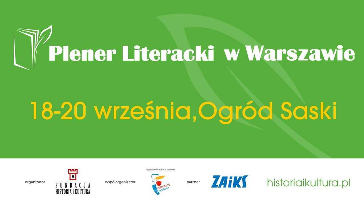 Warszawa. W weekend odbędzie się plener literacki
