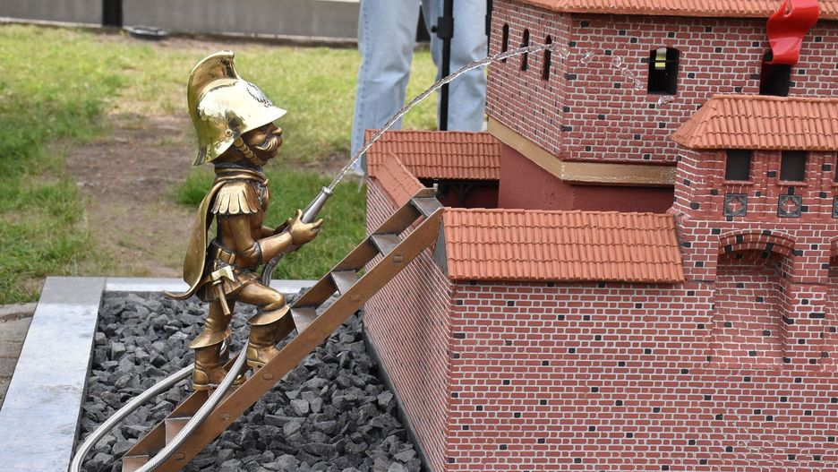 80-lecie straży pożarnej w Malborku. Florianek przy KP PSP