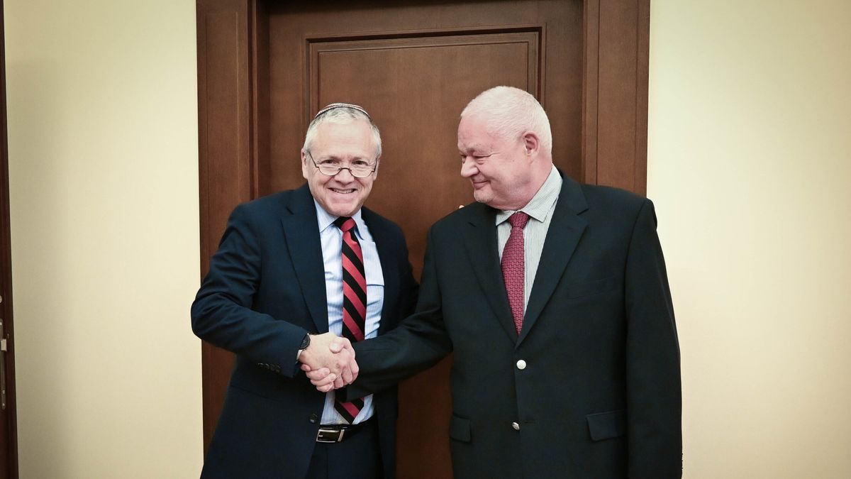 Ambasador USA Tom Rose i prezes NBP prof. Adam Glapiński